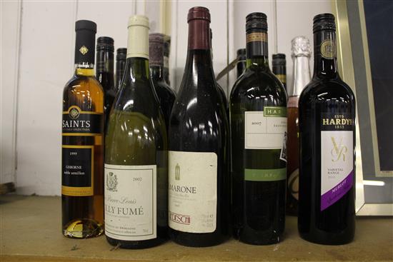 15 bottles of mixed wines